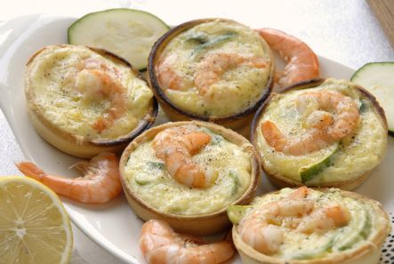 Prawn And Courgette Tarts