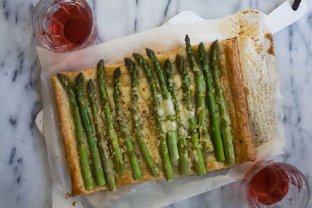 Asparagus Puff Pastry Tarts